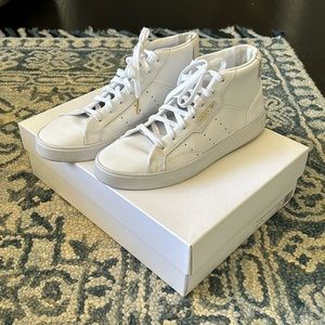 Like New Adidas Leather High Tops